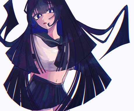 SNSで使えるアイコン描きます 【格安】目を惹く雰囲気重視イラスト｜SNS用・即対応◎ イメージ1