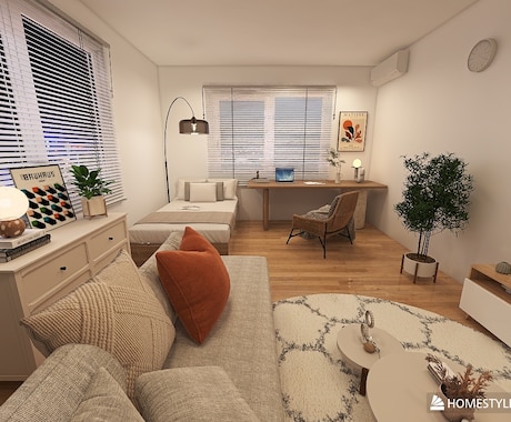 不動産業者様向け！賃貸物件のパース作成します 空室対策に！賃貸物件のインテリアパース作成♪ イメージ1