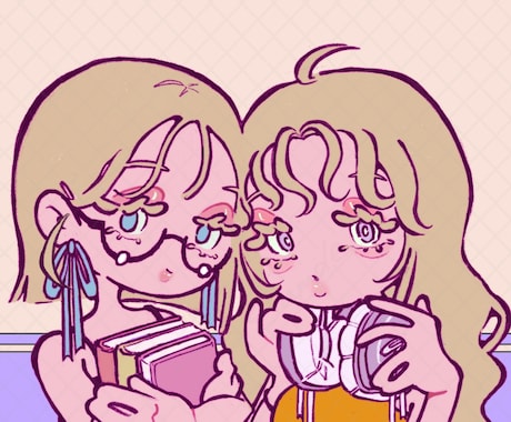 ポップでユニーク！可愛いイラストを制作します 商用利用可！MV、グッズなどにどうぞ♩ イメージ2