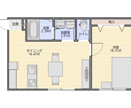 間取り図の作成を致します マイホームデザイナーPRO9にて1R賃貸から戸建てまで対応 イメージ2