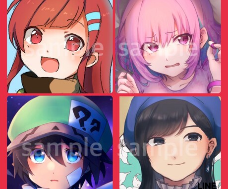アイコン用イラスト制作致します 貴方だけのアイコン★アニメ調の可愛いイラストお描きします！ イメージ1