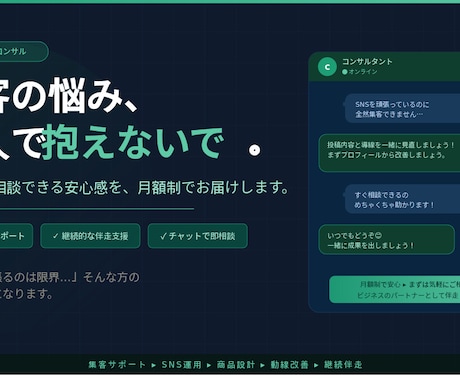 集客不足を並走して解決します あなたのビジネスについて真剣に考えるパートナーになります。 イメージ1