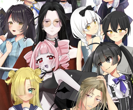 TRPGの立ち絵制作します 全身イラスト、選べる表情差分! イメージ1