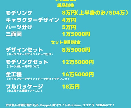 ちゃんと動く、だけで終わらないモデル作ります オーダーに応じて多彩な表情差分、修正は無制限！ イメージ2