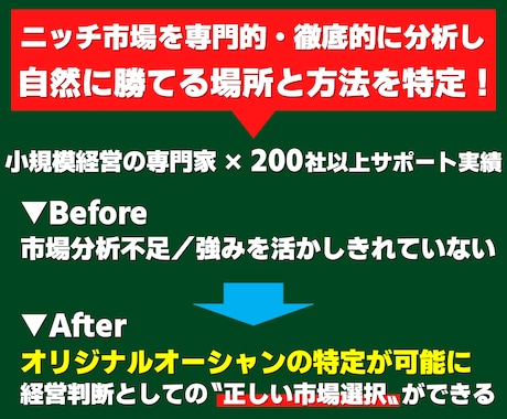 ニッチ市場で勝てるマーケティング戦略を設計します ひとり起業・小さな会社の「オリジナルオーシャン」が特定可能に イメージ2