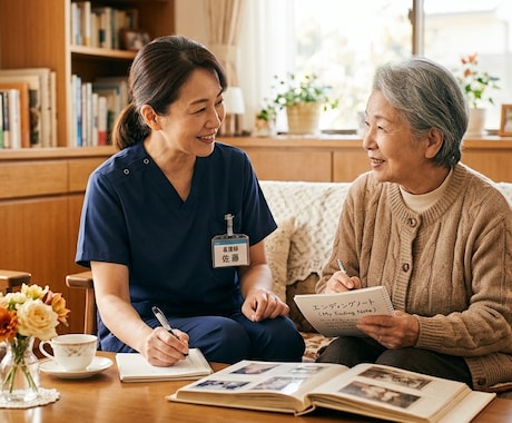 100人看取ったNsがエンディングノート代筆します 家族へのありがとうを後悔したくないあなたへ。 イメージ1
