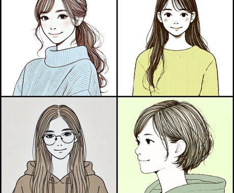 SNSで使える★シンプルなイラストアイコン描きます あなたのSNSに彩りを添えます.＊° イメージ2