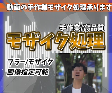 動画のモザイク承ります イメージ1