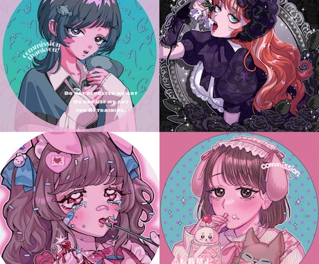 アイコン・1枚絵・似顔絵などイラスト提供します イメージ1