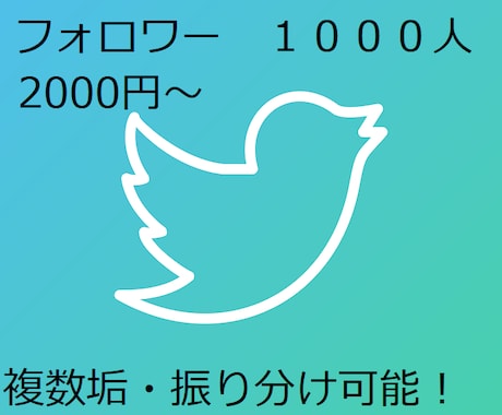 ツイッターのフォロワー・いいね・RT拡散します これまで凍結の報告なし！複数アカウント・振り分けにも対応可！ イメージ1