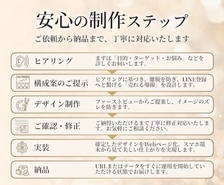 SNS画像付！LINE登録率を上げるLP制作します 女性の心を動かす共感設計｜感情に訴求しLINE登録へ導きます イメージ2