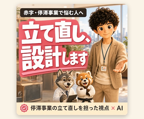 赤字事業の立て直しを元事業部長が設計します 事業の立て直しを現場で担った打ち手を、あなたの事業に イメージ1