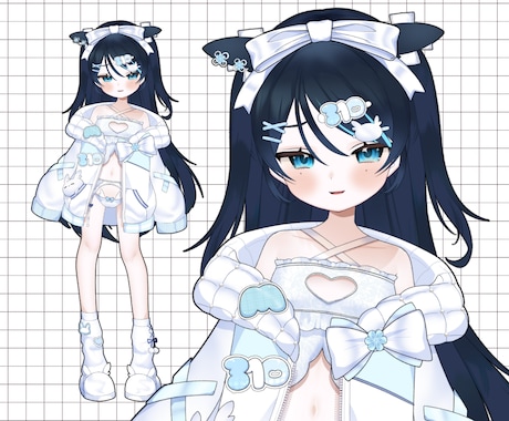 Vによる配信映えする企業並みのVモデル制作します Vtuberが実際に貴方だけのオリジナルモデル作成します。 イメージ2