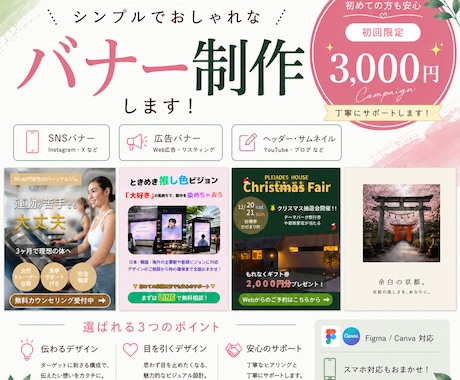 思わず目を止めたくなるバナーを制作します イメージ1