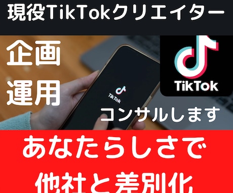 運用初期TikTokコンサルティングします ~個性爆発！選ばれ愛される為のTikTok動画1本編集付き~ イメージ1