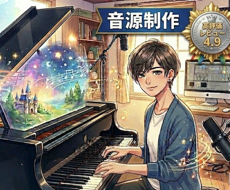 ピアノ、ギター生演奏でプロ品質な楽曲制作します 他とは一味違う"音色の良さ"が売りです！ イメージ1