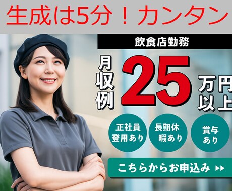 5分で日本語も！求人用の画像のプロンプト教えます 求人用の画像を作るの面倒でないですか？使いまわし可能 イメージ1