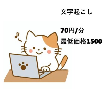1分70円～！動画・音声データの文字起こし承ります 最短翌日納品！日本語ワープロ検定1級所持 イメージ1