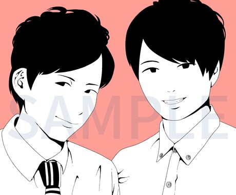 あなたの写真をイラスト化します お手持ちの人物写真をイラスト化します。はい。 イメージ1
