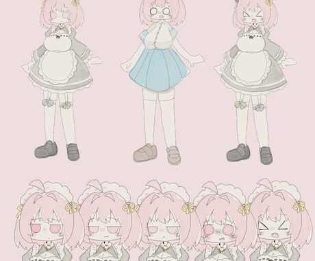 キャラデザからご相談可！水彩風立ち絵制作します TRPGなどに！水彩特有の柔らかな雰囲気が特徴です！ イメージ1