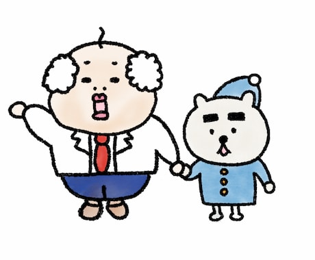 商用利用OK！手書き風ゆるキャライラスト描きます 広告や、ホームページ、ブログ、本の挿絵に！手書き風のイラスト イメージ1