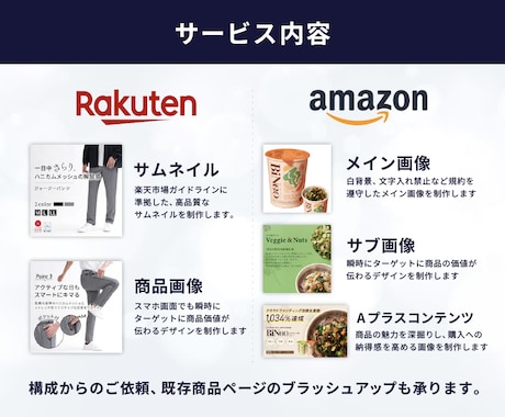EC（楽天・Amazon）商品画像デザインします ターゲット層の心理を踏まえた「売れるデザイン」をご提案 イメージ2