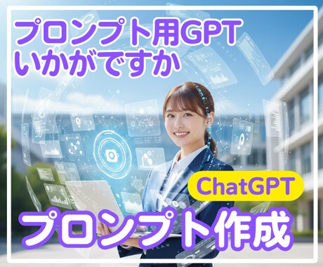 プロンプトの作成GPTボットを販売します 【モニター試供品】かんたん最速、あなたのプロンプトを作ります イメージ1
