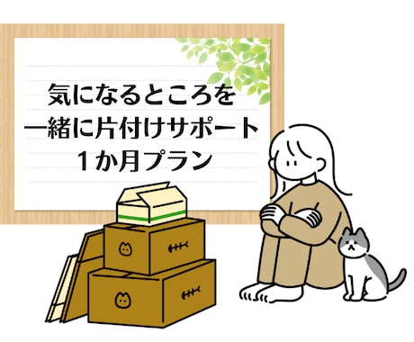 １ヶ月、おうちの整理収納アドバイスします 一緒に収納プランからお手伝いします【1か所】 イメージ1