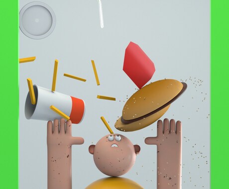 CGでキャラクター・ビジュアルデザイン承ります ポップ・抽象的なキャラクターデザインを得意としております！ イメージ2
