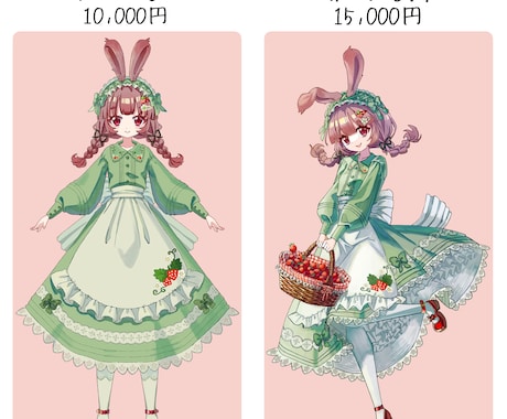 等身キャラクターのデザイン、立ち絵描きます Vtuber、TRPG、創作活動など幅広い用途で使用できます イメージ2