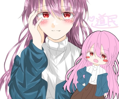 あなたの地元を魅力あるキャラクターに仕上げます 商用OK！アイコンや一枚絵が欲しい人におすすめ！ イメージ1