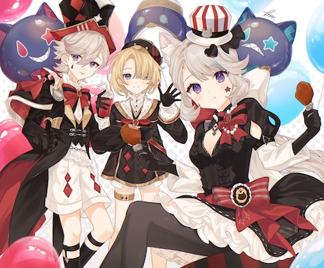1枚絵、SDイラストなど制作します かわいい系の少年少女のイラストが描けます！ イメージ1