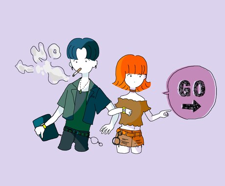シンプルかわいいイマドキ系イラストを描きます イメージ1