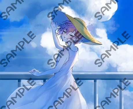 歌ってみた.ボカロMV等イラスト描きます 物語を感じる雰囲気重視イラスト描きます｜サムネ・配信可 イメージ1