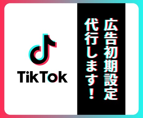 法人向け｜TikTok広告初期設定代行します 面倒で難しい広告の初期設定、すべて任せてください！ イメージ1