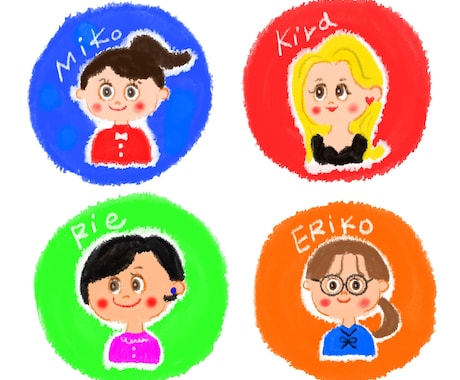 SNS用！ちぎり絵風のアイコン作ります イメージ1