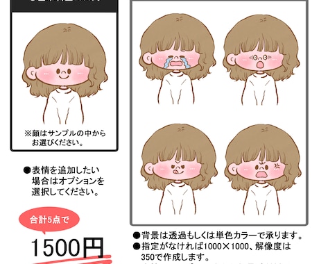 手描き風★ゆる系ほんわかアイコン描きます 低コストで色々な表情アイコンが欲しい方におすすめ♪ イメージ2