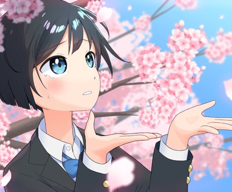 可愛い女の子のイラスト制作します 観賞用、立ち絵、アイコンやサムネイルに イメージ1