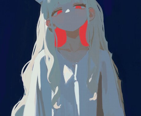 少ない色で、深く残る1枚を描きます ハイコントラストのイラストを描きます イメージ2