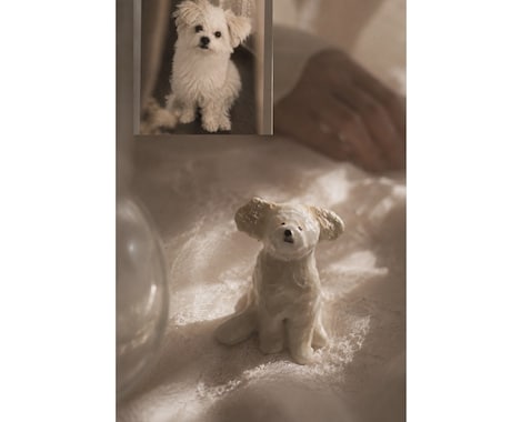 オーダーメイドで愛犬を陶器作品にします 大切な記憶を、陶器のアートとして残します。 イメージ2