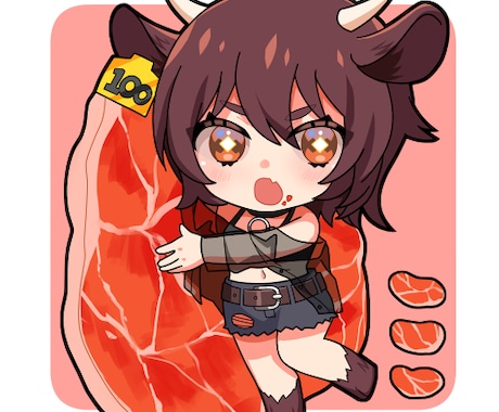 個性的なちびキャライラスト制作します プロのイラストレーターが制作します！ イメージ2