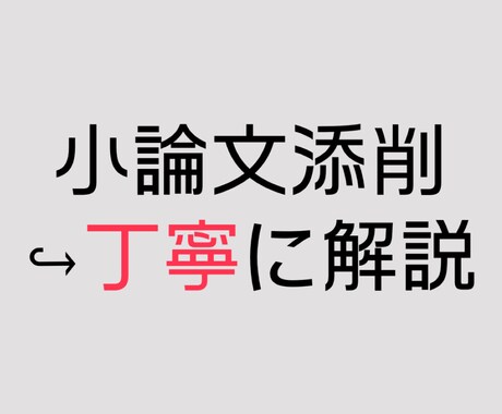 小論文が苦手な人へ｜添削＋書き方を丁寧に解説します 自分自身の経験をもとに、分かりやすく丁寧にサポートします イメージ1