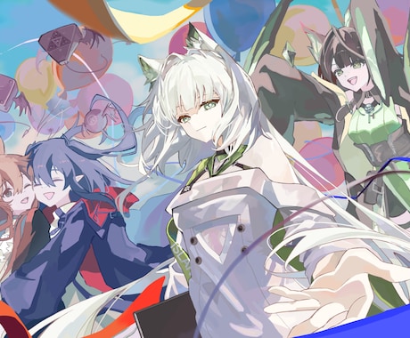 イラスト全般制作いたします 一枚絵、立ち絵、アイコン、SD等幅広く対応します！ イメージ2