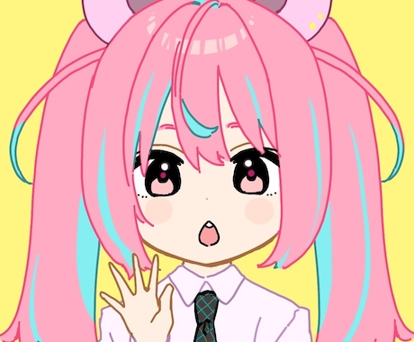 シンプルでかわいいアイコン描きます