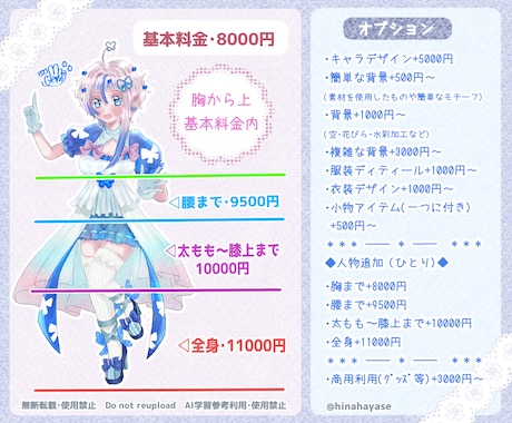 商用利用込み♡キラふわ可愛いイラストお届けします VTuber･サムネ･立ち絵・グッズなど様々な用途対応可◎ イメージ2