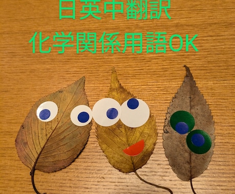 化学業界の技術やビジネス文書の日英中翻訳をします 化学業界の技術提案やビジネス文書を3か国語で作成翻訳 イメージ1