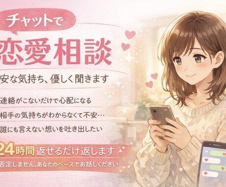 好きだけど不安｜恋愛の悩み聞きます 連絡が来ないだけで落ち込んでしまうなど、、 イメージ1