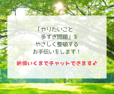 ENFP気質さんのやりたいこと多すぎ問題整理します 躁鬱×ADHD×ENFPの経験から、優先順位を整えます！ イメージ1
