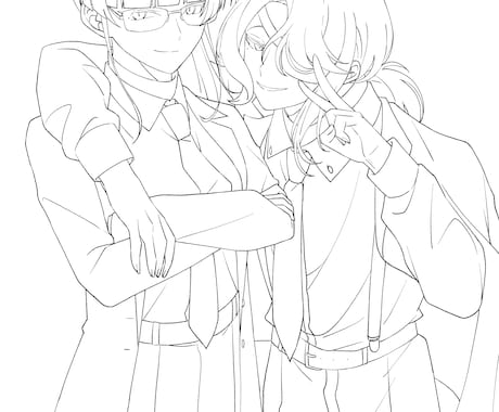キャラクター線画制作いたします 線画の描きおこし、クリーンアップいたします！ イメージ2