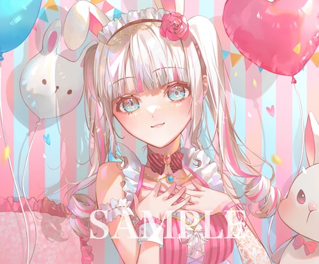 キラキラホログラムのような可愛いイラスト描きます イメージ1